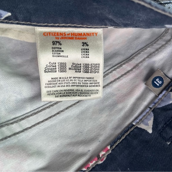 Citizens of Humanity Floral Jeans - Picture 7 of 11